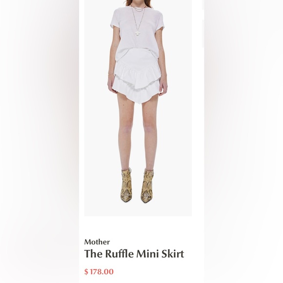 MOTHER Dresses & Skirts - MOTHER, The Ruffle Miniskirt